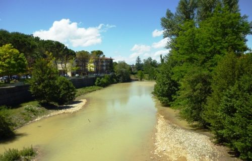 Un tratto del torrente Pesa