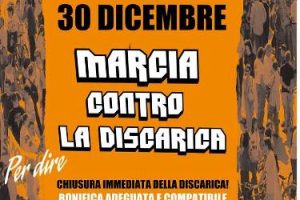 volantino_marcia chiusura discarica