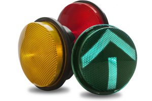 Traffic light three-color / LED