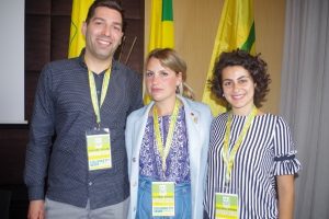 Francesca Lombardi (al centro) con Marco Belli e Simona Falzarano (foto Coldiretti Toscana)