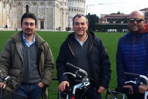 Da sinistra Andrea Michel, Paolo Nepa e Vittorio Franchina. (Foto da Università di Pisa).