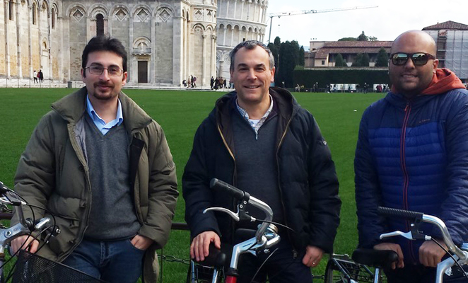 Da sinistra Andrea Michel, Paolo Nepa e Vittorio Franchina. (Foto da Università di Pisa).