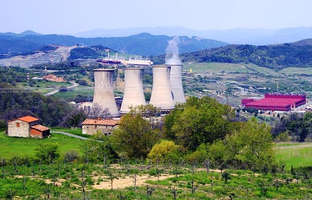 La centrale geotermica di Larderello