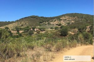 La collina che sarà interessata dall'ampliamento della miniera (foto Legambiente)