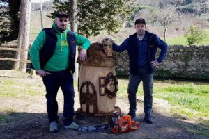 Luca Simoni e Ivan Butelli, gli artisti che hanno realizzato le sculture.