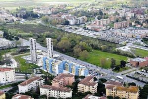 L'area verde destinata al parco urbano (foto da Legambiente Pisa)