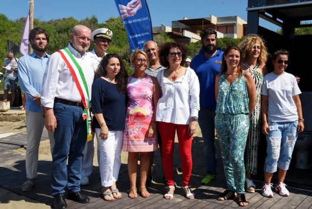 Giugno 2018, l'inaugurazione della Green Beach