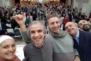 Da sinistra: Esra Tat, Rossano Ercolini, Enzo Favoino e Luca Menesini