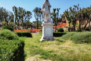 Scorcio del giardino dopo gli interventi di manutenzione (foto Italia Nostra Siena)