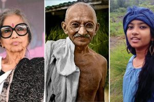 Tara Gandhi, Mahatma Gandhi e Naina Febin. Toscana Ambiente