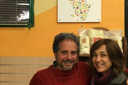 Marco Bignardi, coordinatore di Toscana Biologica, con Daria Bignardi