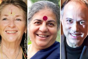 Gloria Germani, Vandana Shiva e Carlo Triarico.