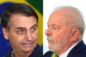 Jair Bolsonaro e Lula da Silva.