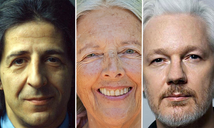 Giorgio Gaber, Helena Norberg Hodge e Julian Assange.