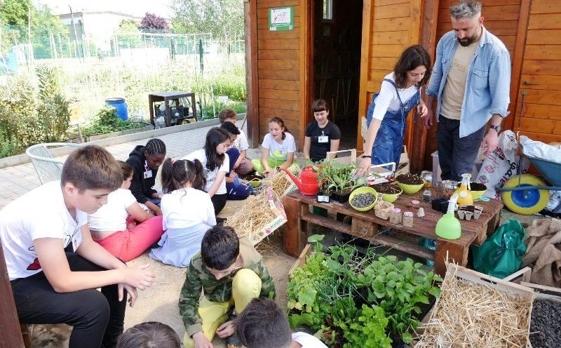 Laboratorio di orticultura per ragazzi (foto Rete Semi Rurali)