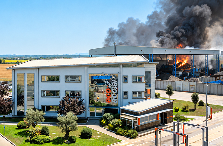 Ricostruzione artificiale dell'incendio